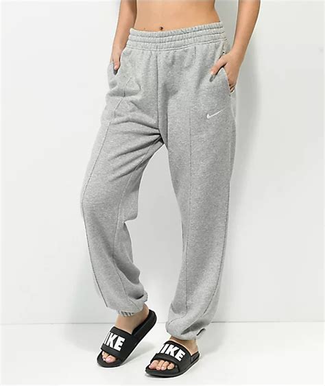 nike grey fleece sweatpants|light grey nike sweatpants women's.